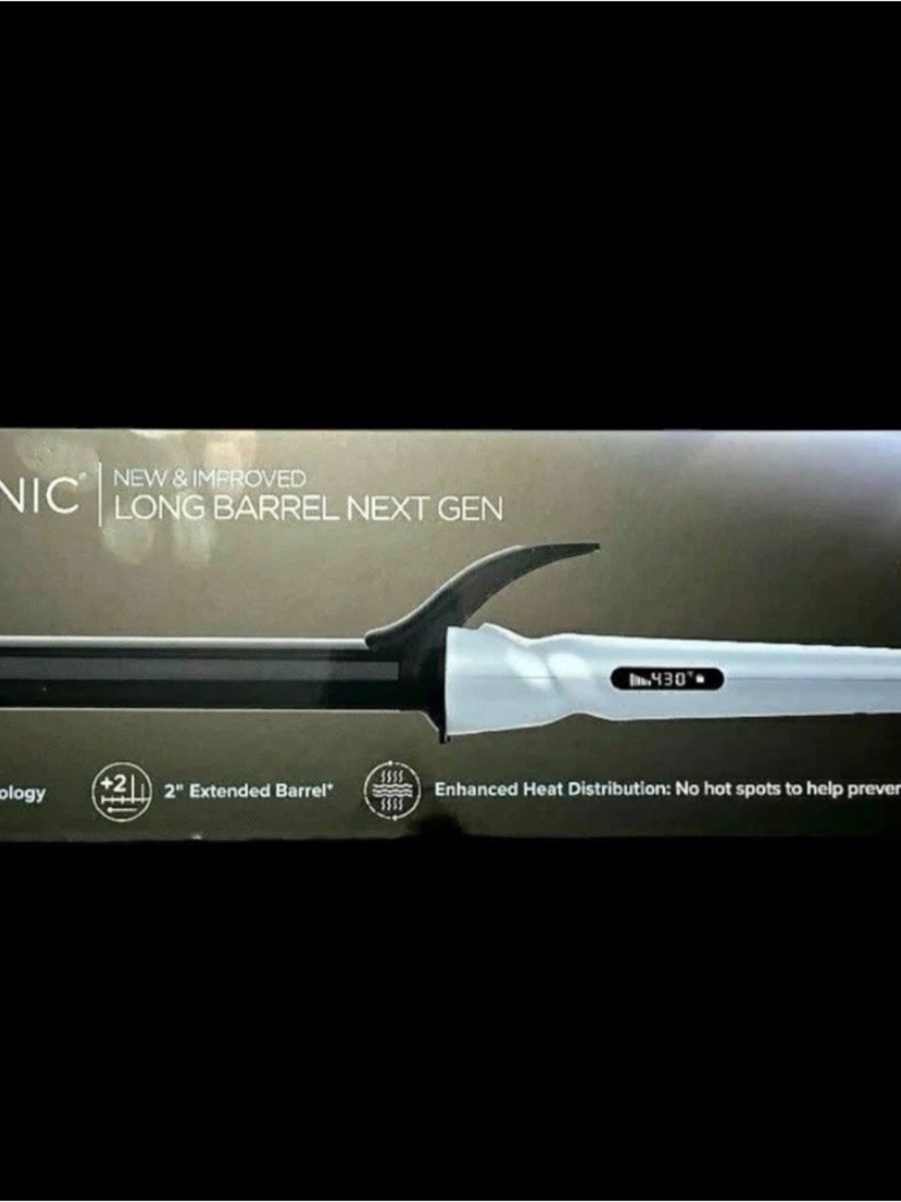 Bio Ionic Pro 1" Curling Iron Long Barrel Next Gen 2" Extended Barrel Sky Dream
